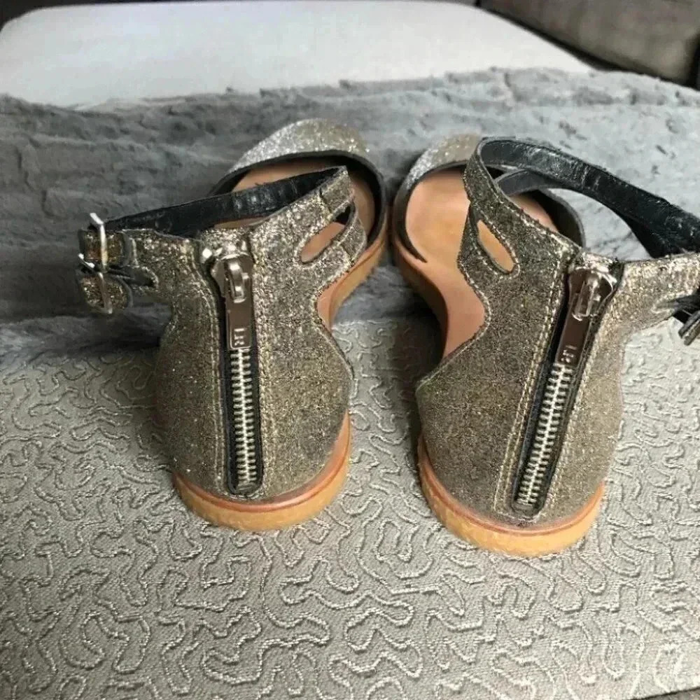 Loeffler Randall Odette Glittery Platform Flat: 10 - Picture 4 of 12